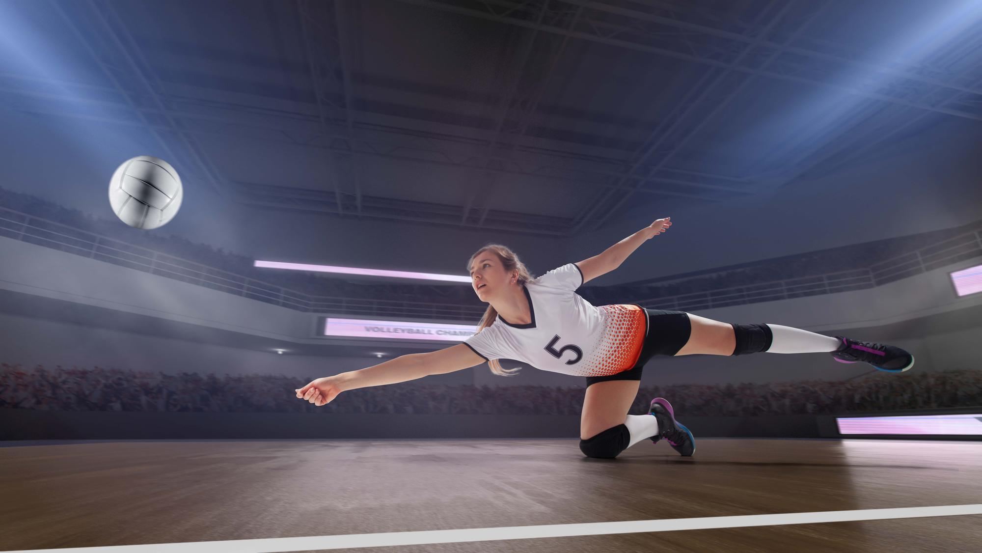female professional volleyball player